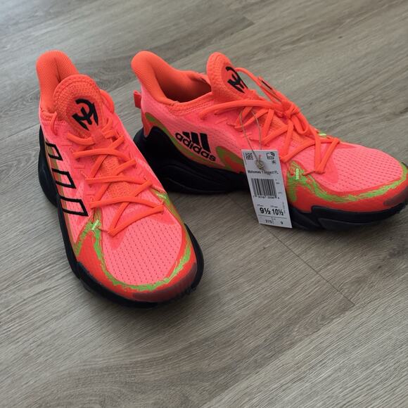 MAHOMES 1 Adidas IMPACT FLX Poison Solar Orange Shoes IF4806 Chiefs NFL Sz 9.5 - Picture 5 of 5